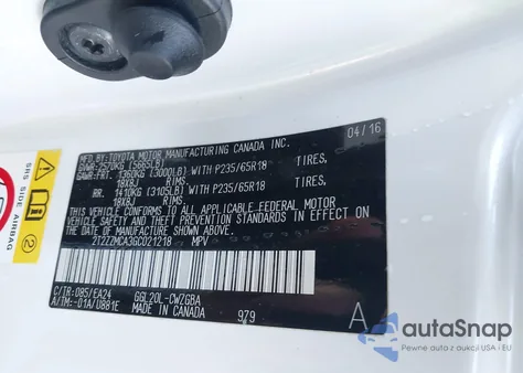 2016 Lexus Rx 350 из США, поврежденный, VIN 2T2ZZMCA3GC021218